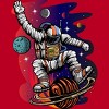 Men's Design By Humans Space Ride By Adamzworld T-Shirt - 2 of 4