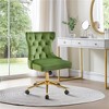 Yaheetech Upholstered Mid Back Button Tufted Computer Desk Chair - 2 of 4
