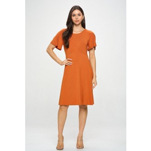 WEST K Women's Elli Short Flutter Sleeve High-Waist Mini Dress - 1 of 4