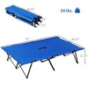 2 Person Folding Camping Cot for Adults, 50" Extra Wide Outdoor Portable Sleeping Cot with Carry Bag, Elevated Camping Bed, Beach Hiking - 3 of 4