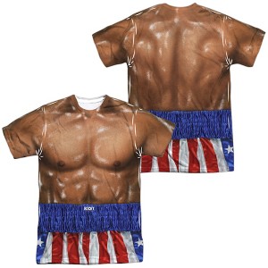 Men's Rocky Apollo Costume (Front Back Print) Short Sleeve Costume T-Shirt - 1 of 4