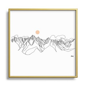 Jessa Gilbert Jumbo Peak Metal Framed Art Print - Deny Designs - 1 of 4