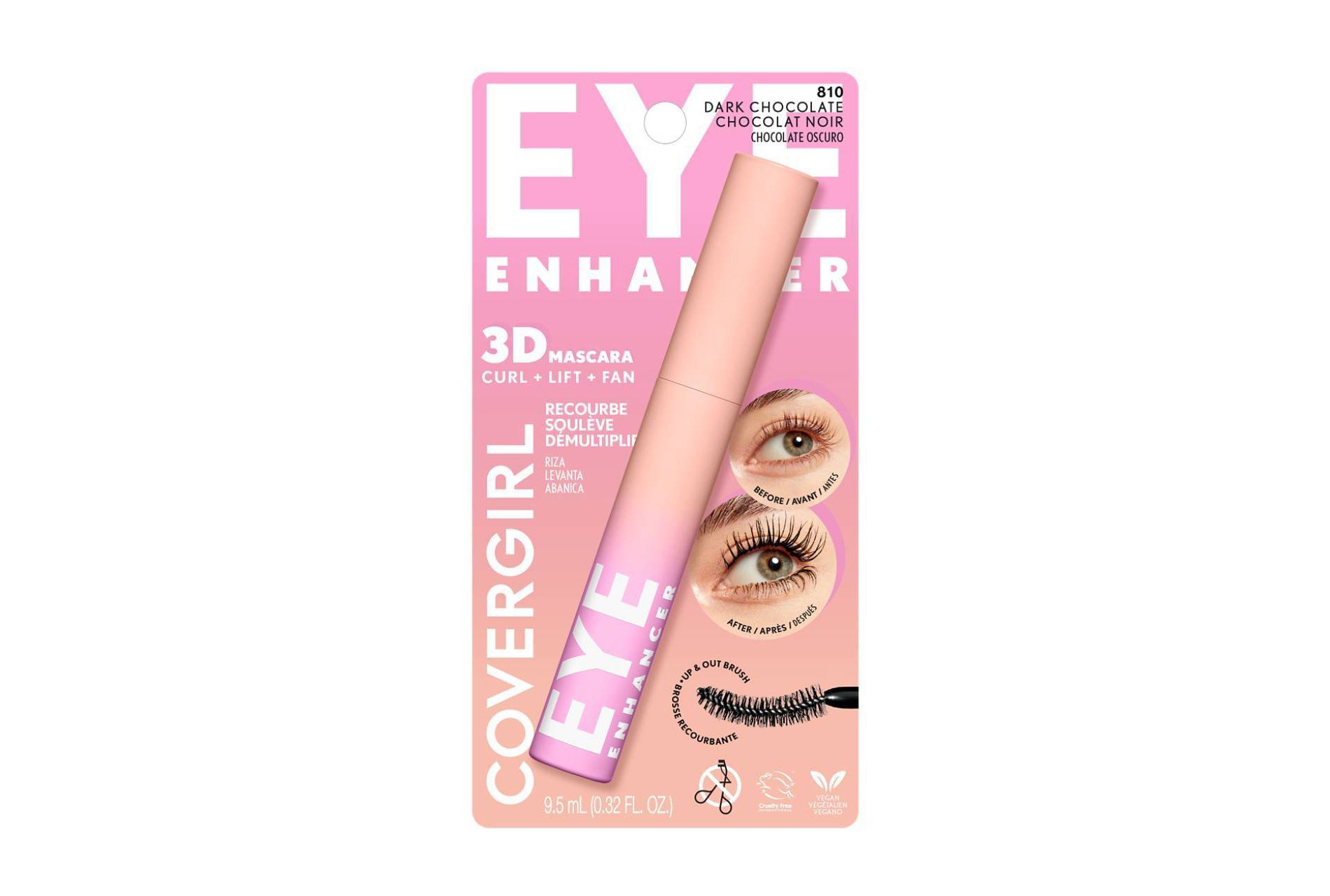 COVERGIRL Eye Enhancer 3D Mascara - Dark Chocolate - 0.3 fl oz