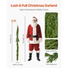 VEVOR Christmas Garland, 5-FT Realistic Norfolk Pine Garland, Evergreen Real Touch Artificial Faux Greenery Garlands,for Holiday Xmas Decoration,Green - 3 of 4