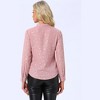 INSPIRE CHIC Women's Metallic Vintage Long Sleeve Gilding Shiny Dots Stars Top - 4 of 4
