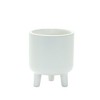 Melrose Ribbed Stone Footed Planter (Set of 2) - 3 of 3