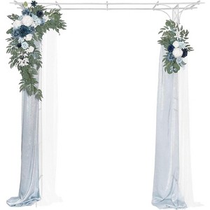 VINGLI Garden Arbor, Arch Archway for Wedding Ceremony Party, Steel Garden Trellis for Plant Climbing, Garden, Backyard, Lawn - 1 of 4