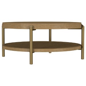 Coaster,Arini Round Coffee Table With Storage Shelf - 1 of 4