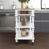 56In Kitchen Cart, Rolling Kitchen Island, Microwave Stand, Island On Wheels With Storage, 2-sided Kitchen Island Cart On Wheels, Wine And Spice Rack - 2 of 4