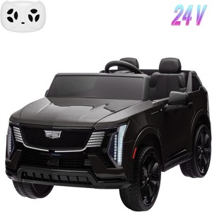 Garvee 24V 2-Seater Ride On Car for Kids, Licensed Cadillac Electric Truck with Remote Control, LED Lights, Music, Battery Powered Ride On Toy - 1 of 4