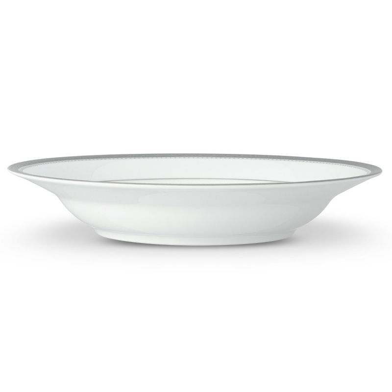 Noritake Charlotta Platinum Set of 4 Rim Soup Bowls, 2 of 8