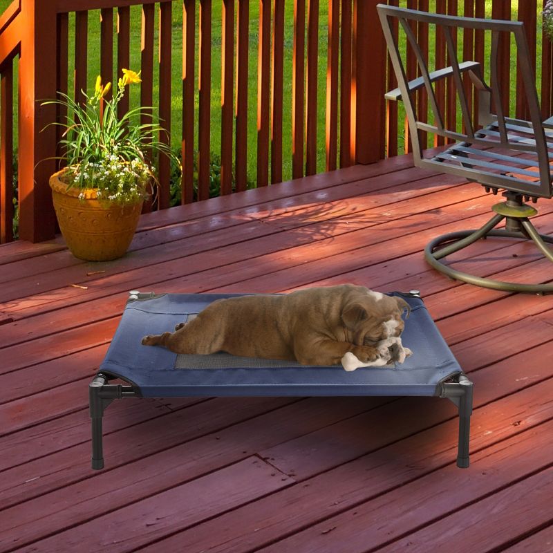 Pet Adobe Elevated Pet Bed for Dogs and Cats - 30" x 24", Navy, 4 of 7