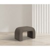 Meridian Furniture,Niagara Boucle Fabric Bench - 2 of 4