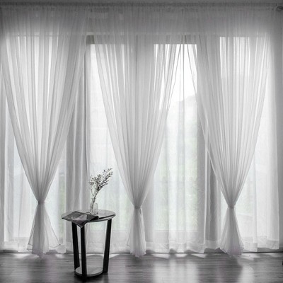 Shading Tulle Curtains, Tulle Thermal Insulation Overlay For Living Room Window Curtains Panel Curtain Transparent