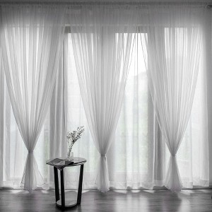 Shading Tulle Curtains, Tulle Thermal Insulation Overlay For Living Room Window Curtains Panel Curtain Transparent - 1 of 4