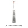 Unique Bargains Christmas Bookmark Stainless Steel Silver Tone 5.12"x1.02" 1 Pcs - 3 of 4