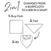 Honest Baby Multipack Organic Cotton Reversible Bandana Bibs - 4 of 4
