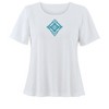 Collections Etc Aztec Embroidered Top - 4 of 4