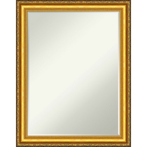 Gold Mottled Glass Mirror 