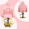 Hair Reclining Salon Chairs, Height Adjustable , Barber Salon Chair with Foot Rest, 360 Degrees Rotation, Multi-Function for Barbershop - 3 of 4