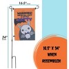 SCS Direct Garden Pole Stands (3 Pk) Durable Metal Holders- Weather Proof, Fits Flags 12" x 18" Yard Signs w Stoppers (28"x17" Assembled w 7" Stakes) - 3 of 4