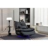CENGHU 270� Swivel Glider Recliner Chair, Power Recliner Rocking Chair, USB Port Charge for Single Sofa Chair with Atmosphere Lamp for Living Room - 3 of 4