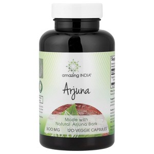 Amazing India Arjuna, 500 mg, 120 Veggie Capsules - 1 of 4