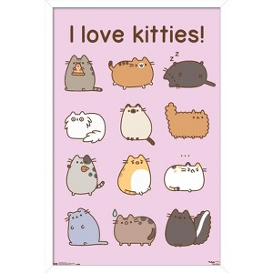 Trends International Pusheen - Kitties Framed Wall Poster Prints - 1 of 4