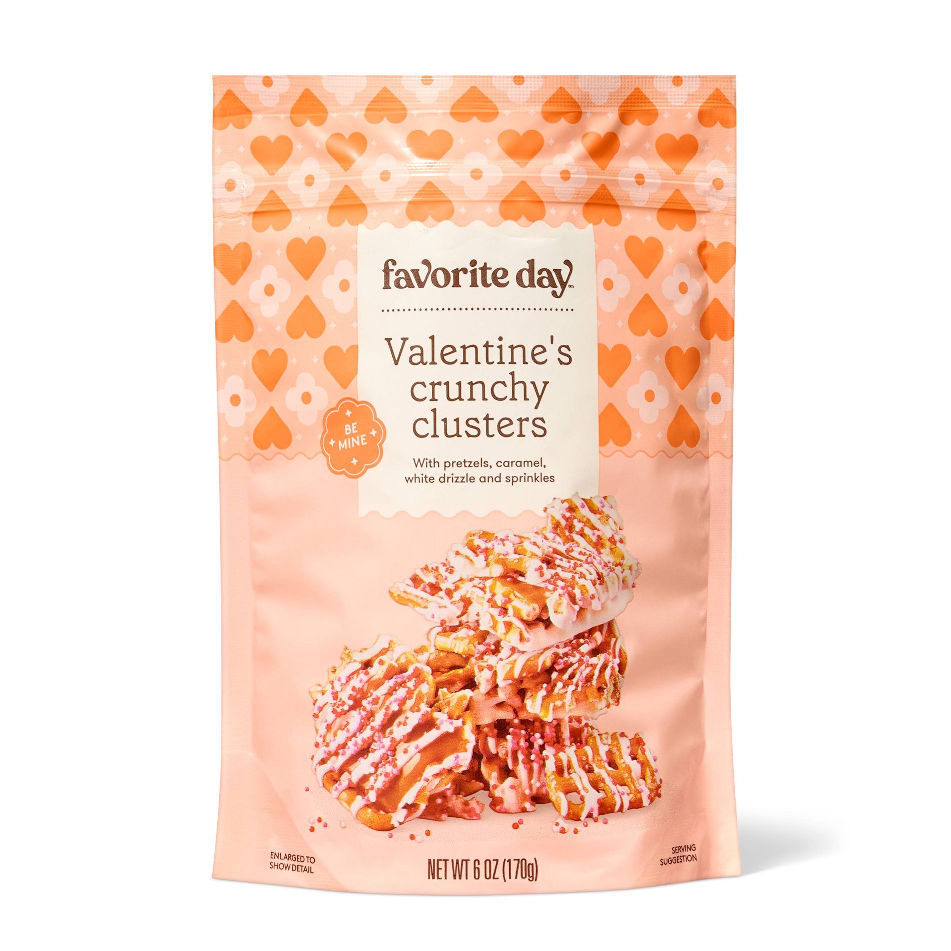 Valentine's Chocolate Crunchy Pretzel Crunchers Candy - 6oz - Favorite Day™