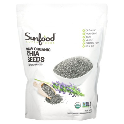 Sunfood Raw Organic Chia Seeds, 1 Lb (454 G) : Target