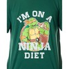 Teenage Mutant Ninja Turtles Mens' Ninja Diet Sleep Pajama Set Green - 2 of 4