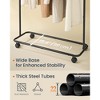 SONGMICS HOME Clothes Rack, Clothes Rail on Wheels, Portable Garment Rack, with 1 Clothes Hanging Rail, Matchstick-Shaped Hooks, Ink Black - 4 of 4
