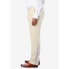 KingSize Men's Big & Tall Linen Blend Plain Front Dress Pants - 3 of 4