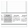 Academic Year Ruled Desk Pad, 21.75 x 17, White Sheets, Black Binding, Black Corners, 16-Month: Sept 2025 to Dec 2026 - 4 of 4