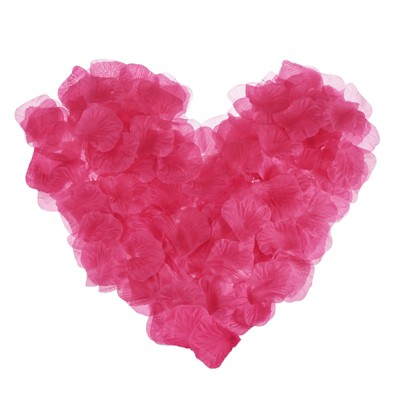 Unique Bargains Decoration Wedding Party Silk Artificial Flower Petals Purple Red 3000 Pcs
