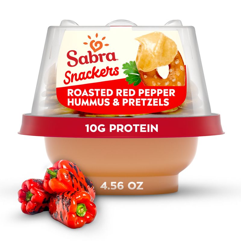 Sabra Roasted Red Pepper Hummus Snacker - 4.56oz, 1 of 9