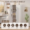 60" Freestanding Pantry Cabinet with Adjustable Shelves, Kitchen Storage Cabinet with Doors, Modern Wooden Kitchen Cabinet - 4 of 4