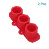 Unique Bargains Silicone Freezer Home Use 3-Cavity Ice Cube Trays - 3 of 4