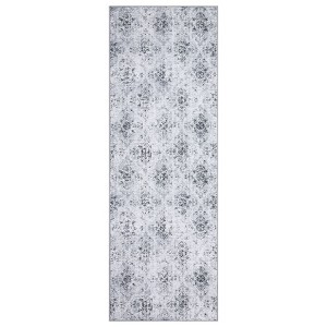 Coolmee  Machine Washable Area Rug Modern Abstract Design, Non-Shedding & Easy Care, Ideal for Entryway, Living Room, BedroomGray - 1 of 4