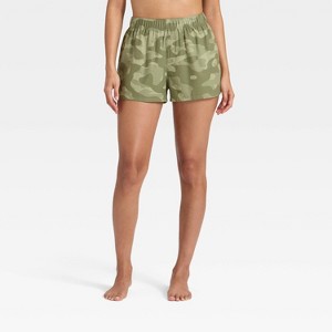 Women's Boxer Pajama Shorts - Wild Fable™ - 1 of 3