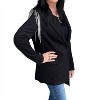 Women's Stretch friend Rhinestone Blazer - Blue B - 2 of 4