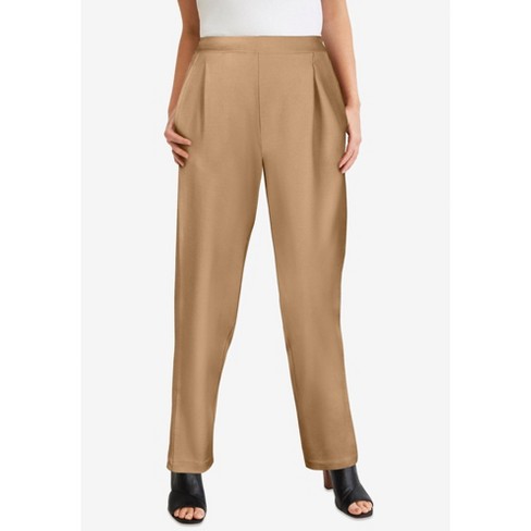 Jessica London Women's Plus Size Casual Stretch Straight Leg Chino Pants :  Target