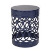 Syemin Patio End Tables Accent Side End Table for Outdoor and Indoor, Garden, Backyard Use, Special Design, Blue, 13.75"*13.75"*18" - 2 of 4