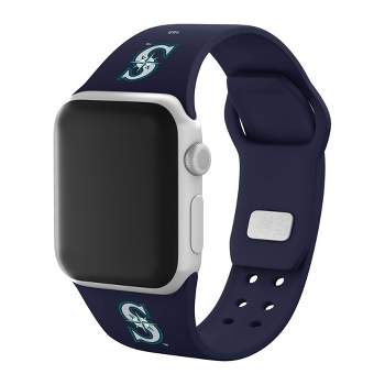MLB Seattle Mariners Apple Watch Compatible Silicone Band 38/40/41mm - Blue