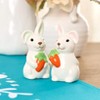 The Lakeside Collection Whimsical Spring Teal Bunny Easter Tabletop Collection - Salt and Pepper Shaker Set - 2 of 2