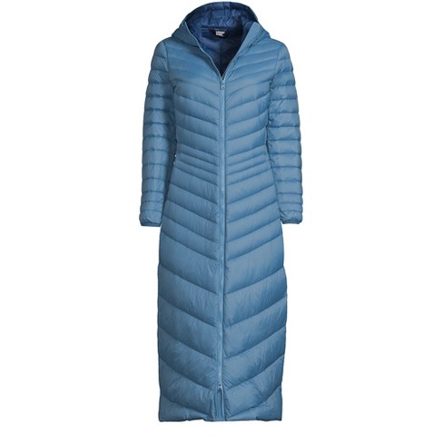 Maxi packable down store coat