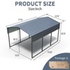 Outdoor Carport, 10 X 15 FT Carport, Heavy Duty Carport Canopy with Galvanized Steel Roof and Frame - 4 of 4