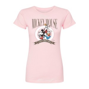 Women's - Disney - Mickey And Pals Crest Fitted Graphic T-Shirt - 1 of 2