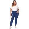 Agnes Orinda Women's Plus Size Basic Casual V Neck Short Sleeve Plain T-shirts - 3 of 4