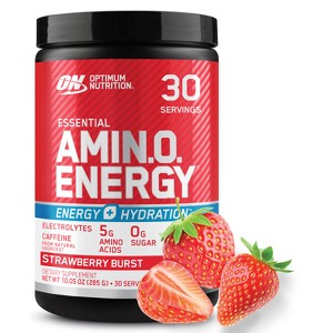 Optimum Nutrition AE + Electro Strawberry Burst Energy Drink - 10.5oz - 1 of 4